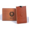 Premium 100% Oxhorn Dual-Action Beard Comb with Genuine Leather Case