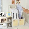 LonlyEagle 6 Pcs Clear A4 File Portable Project Case, Plastic