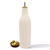 HOMCDALY Ceramic Olive Oil Dispenser Bottle, White Oil Dispenser Bottle