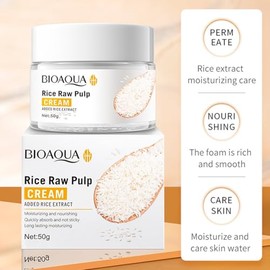 Set De Skincare Para El Cuidado De La Piel | Set Rice Raw Pulp 6 Unidades Skincare Aplicacion De Dia y Noche Piel Mixta Cuidado Facial Humectante Extr