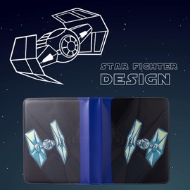 Ampleer 9 Pocket Trading Card Binder, PU Leather Storage Zip Album with 900 Slots Clear Page Sleeves for TCG MTG Baseball Sport Cards Display Collection (Blue)