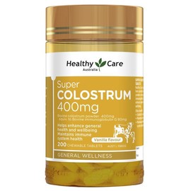 Healthy Care Super Colostrum 400mg 200 Chewable Tablets