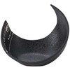 J-kitchens 872463 Serving Plate, Crescent More, Black Tataki White Rung,