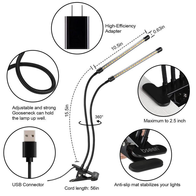 bseah Plant Grow Light for Indoor Plants, Full Spectrum Indoor