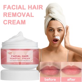 2PCS Facial Depilatory Cream, Peach Facial Hair Removal Cream for Women for Upper Lip and Chin for Sensitive Skin, Gentle and Non-irritating 1.76 FL.OZ *2