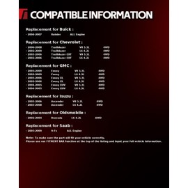 Torchbeam CV Axle Shaft Assembly Compatible with 2002-2009 Trailblazer, 2002-2009 Envoy, 2002-2006 Trailblazer EXT, 2002-2006 Envoy XL, 2004-2007 Rainier, Front CV Axle Shaft 66-1345