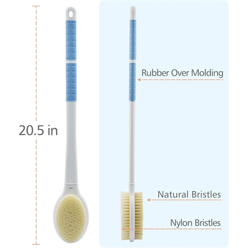 Honoma 20.5 Back Bath Brush Long Handle for Shower for