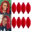 Red Springy Afro Twist Hair 12 Inch Afro Twist Hair