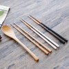 Home&amp;House Wood cutlery set for 2, spoon + 2 chopsticks