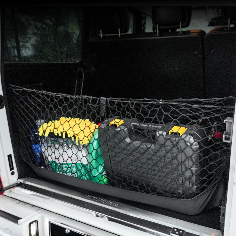 Style Truck Bed Cargo Net with Storage Pouch - Universal