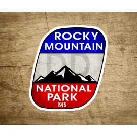 Rocky Mountain National Park Sticker Decal Colorado Vinyl 3" X 3.3"