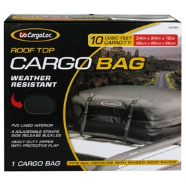 CargoLoc 32420 34-Inch x 34-Inch x 15-Inch 10-Cubic Feet Deluxe Roof Top Cargo Bag,Black
