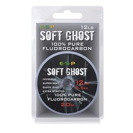 ESP Soft Ghost Fluorocarbon Hooklength 20m For Carp Fishing: 12lb