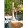 Bamboo Accents 36” Tall Outdoor Water Fountain with Pump, Easy