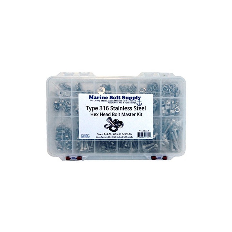Type 316 Stainless Steel Hex Bolt Master Kit Marine Bolt