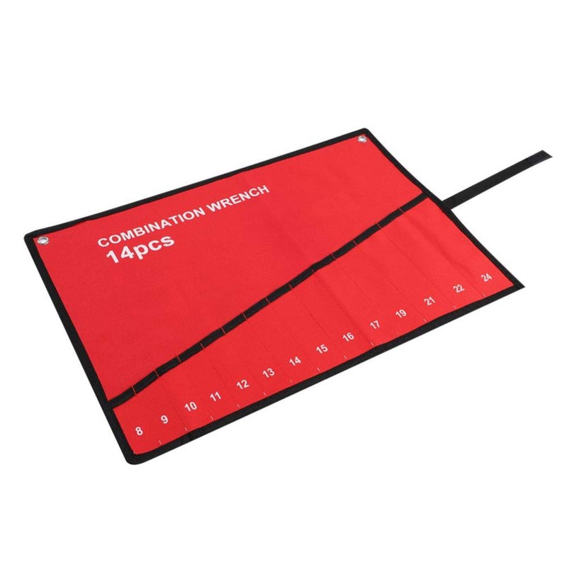 Tools Storage Bag, Multi-Pocket Wrench Roll Up Tools Bag Roll