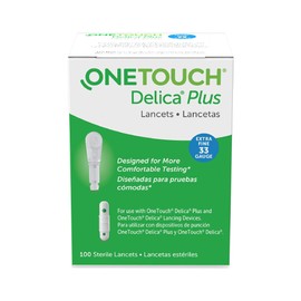 OneTouch Delica Plus Lancets, 33 gauge - 100 ct
