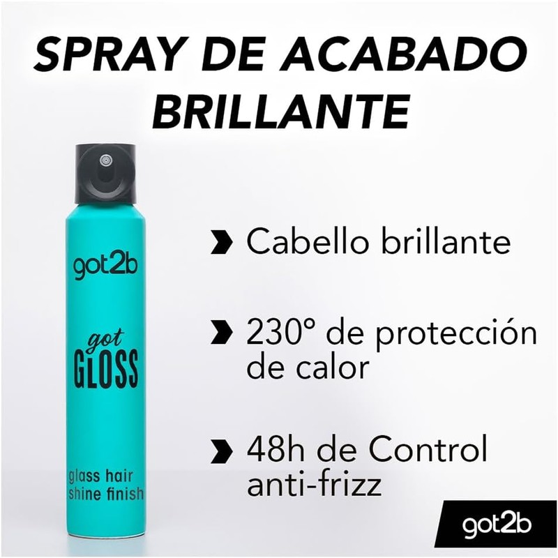 Got2b Prebase de Brillo para el Cabello Got Gloss, Protector