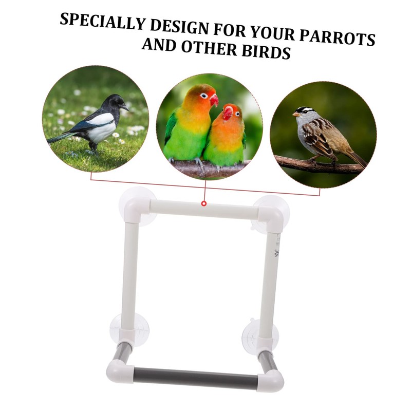 ORFOFE 1pc Large Bird Shower Perch Stand Skid Toy for