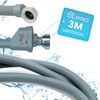 DL-pro Universal 3 m inlet hose, aqua stop hose, straight/angle