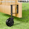 TIBEGOLD 4.3" Heavy Duty Gate Wheel, Black Gate Casters for