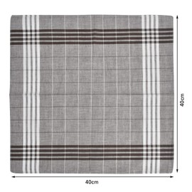 TIMESETL Pack of 15 Men's Handkerchiefs Cotton Fabric Handkerchiefs 40 x 40 cm Men's Fabric Handkerchiefs in Striped Style, Large Pocket Squares Men's Handkerchiefs for Men, Striped style