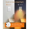 SURAIELEC 15AMP Outlet with Nightlight, Dusk to Dawn Guide Light,