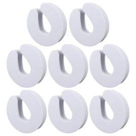 8 Pieces Finger Clamp Protectors, Safety Door Stops, Child Proof Door Locks, Clamp Protector, Foam Clamp Protector, Soft Door Finger Covers to Protect Children's Fingers, Fins (White)