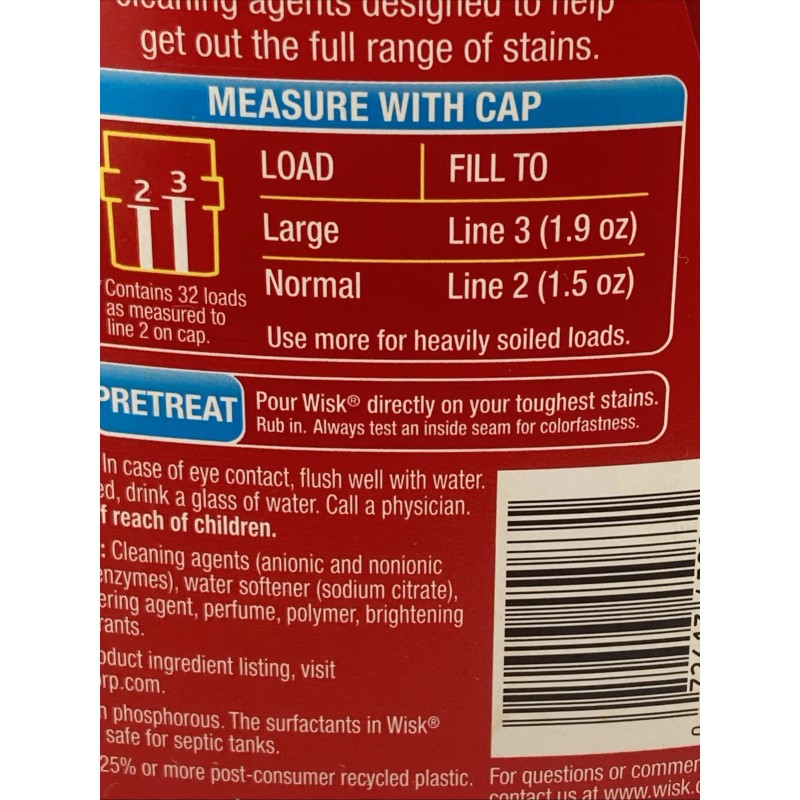 Wisk 1) Wisk Deep Clean Stain Spectrum Liquid Laundry Detergent