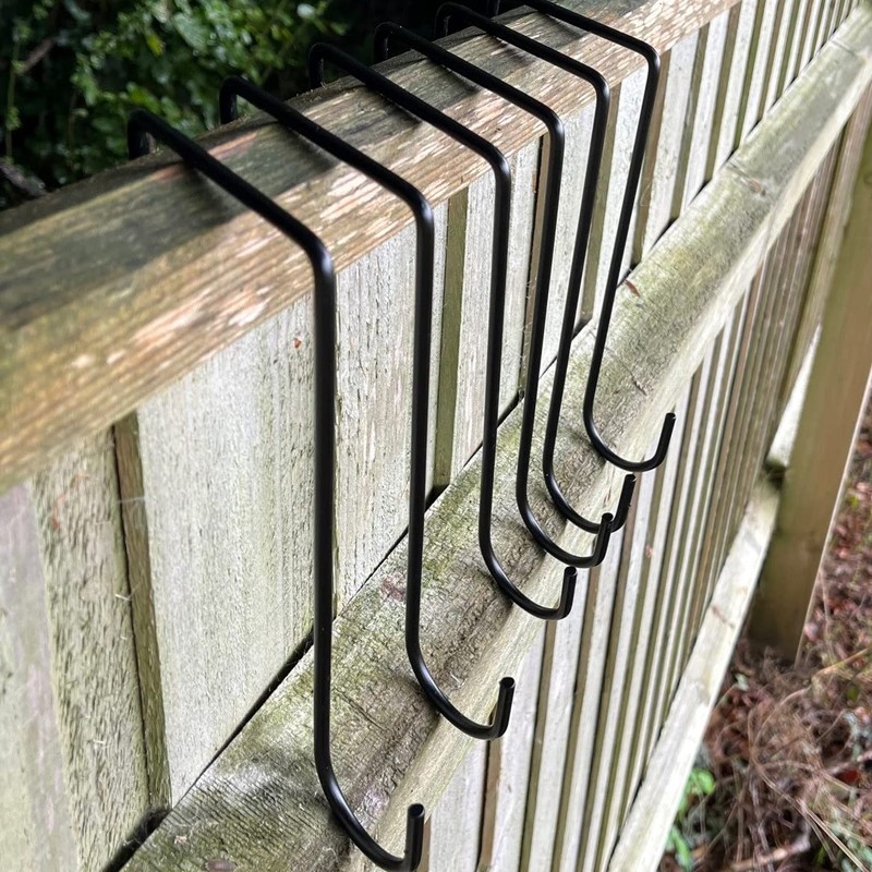Selections Pack of 12 Heavy Duty Bracket Fence Panel Hooks