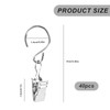 HUANR Pack of 40 Curtain Clips, Curtain Hooks for Hanging