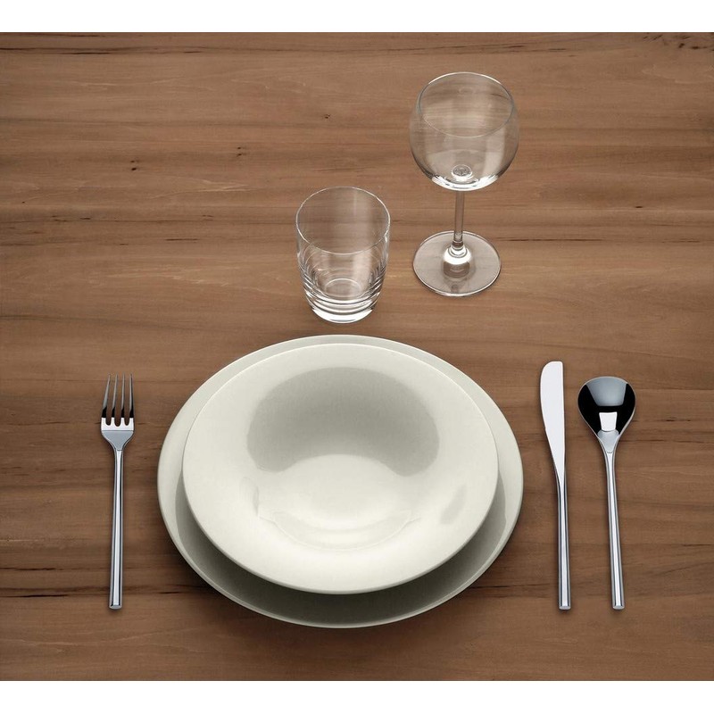 Alessi "KU" Dessert Plates in Porcelain (Set of 4), White