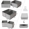 Criusia Foldable Underwear Drawer Organizer, Closet Dividers, Storage Box for