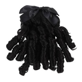 WOONEKY Long Curly Ponytail Wig Extension for Women Retro Princess Hairstyle Clip for Costume Parties and Special Occasions