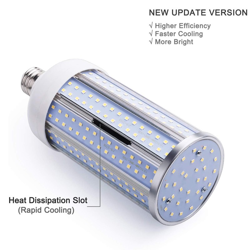 60W LED Corn Light Bulb (E39 Large Mogul Base) 6000Lm
