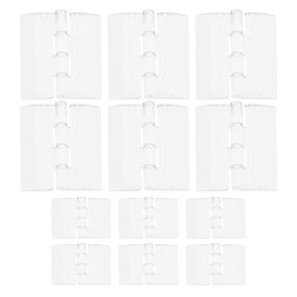 eMagTech 12pcs Transparent Folding Acrylic Hinge 25mm 45mm No Mounting Holes for Makeup Box Food Display Cabinets Piano Jewelry Art Display Cabinets