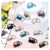 25 Pieces Key Fob Hardware 1 Inch Key Chain Fob