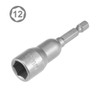 sourcingmap 1/4" Quick-Change Hex Shank 12mm Magnetic Nut Setter Driver