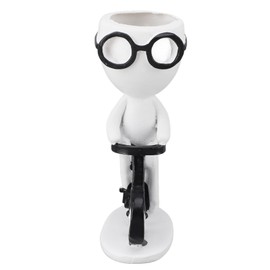 Human Shaped Plant Pots Cute Humanoid Flower Pot Decorative Succulent Flowerpot Resin Cactus Pot for Bedroom Office Type D