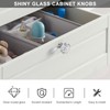 Alzassbg 10 Pack Clear Crystal Drawer Knobs, 1-1/5 Inch(30mm) Diameter
