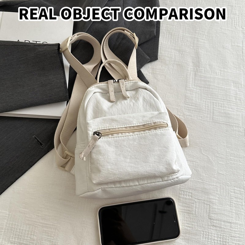 Mayoii Canvas Mini Backpack Small Backpacks for Women Small Rucksack