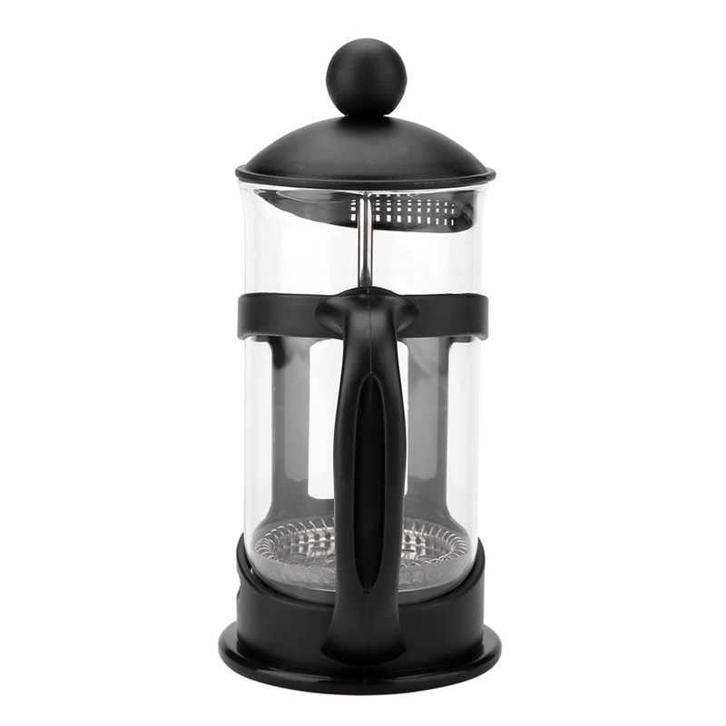 Portable Stainless Steel Glass Cafetiere French Press Maker Home Office