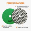BRSCHNITT Diamond Polishing Discs Set 100 mm - #400 Dry