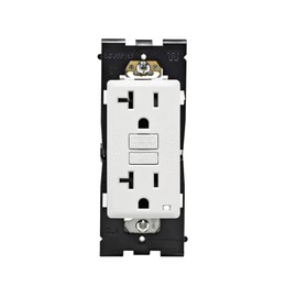 Leviton RGF20-WW Renu Self-Test Tamper-Resistant GFCI Outlet, 20-Amp, White On White