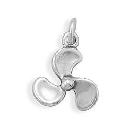 Unbranded Sterling Silver Propeller Charm