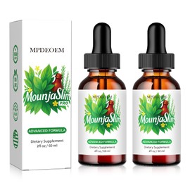 New Monjaslim Drops, All-Natural Formula, Maintain Energy and Overall Well-Being (Pack of 2)