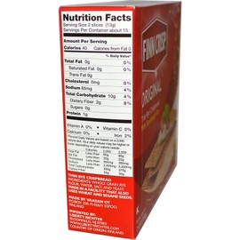 Finn Crisp, Thin Rye Crispbread, Original, 7 oz(Pack of 1)
