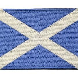 Scottish Flag Coat of Arms Scottish Applique Embroidered Iron-On / Sew-on Patch