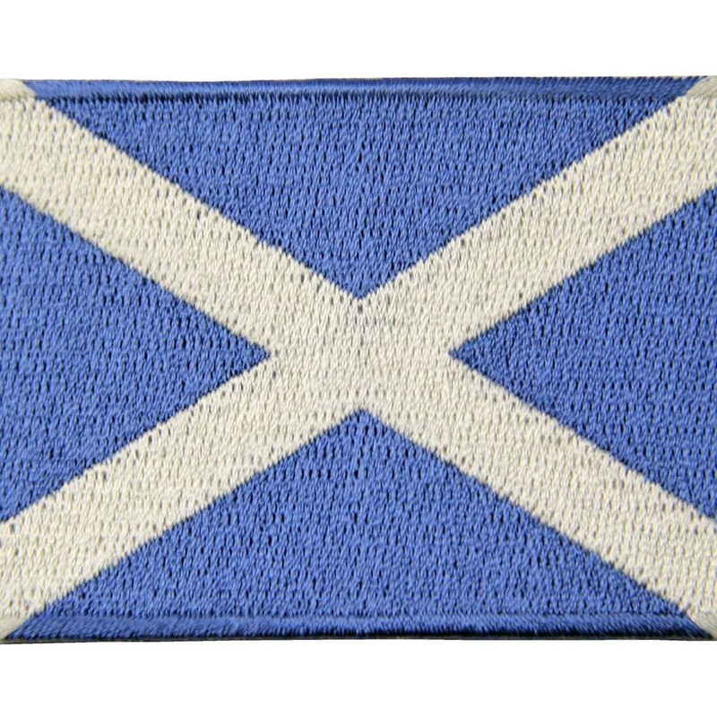 Scottish Flag Coat of Arms Scottish Applique Embroidered Iron-On /
