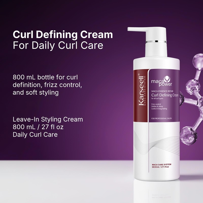 Curl Defining Cream, Soft Hold for Curly Hair 27.1 oz